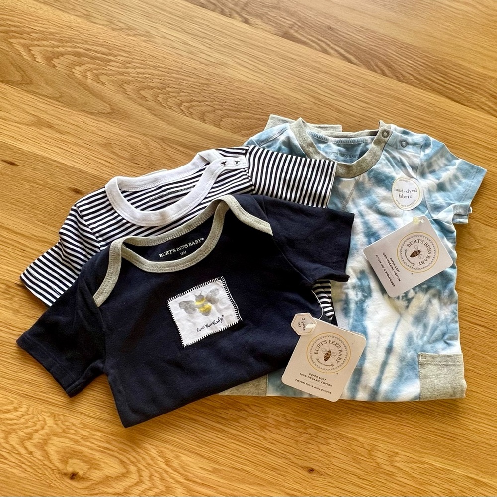 NWT Burt’s Bees Rompers Lot